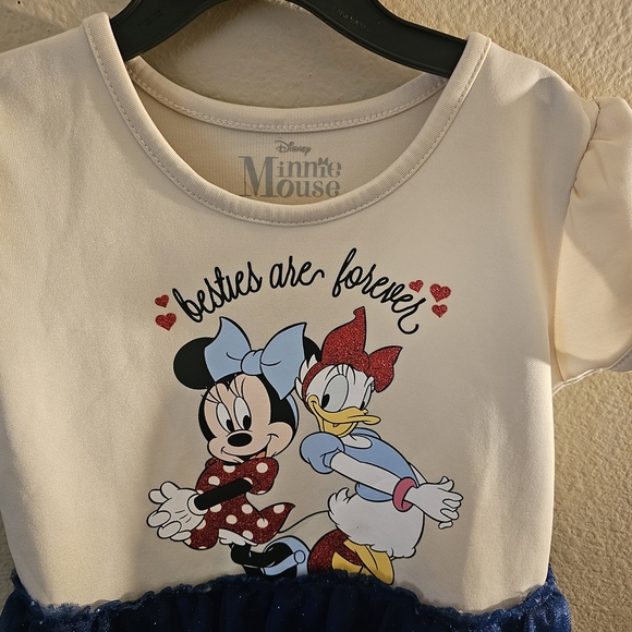 Disney Minnie and Daisy Dress - Cream and Blue - Picture 2 of 5